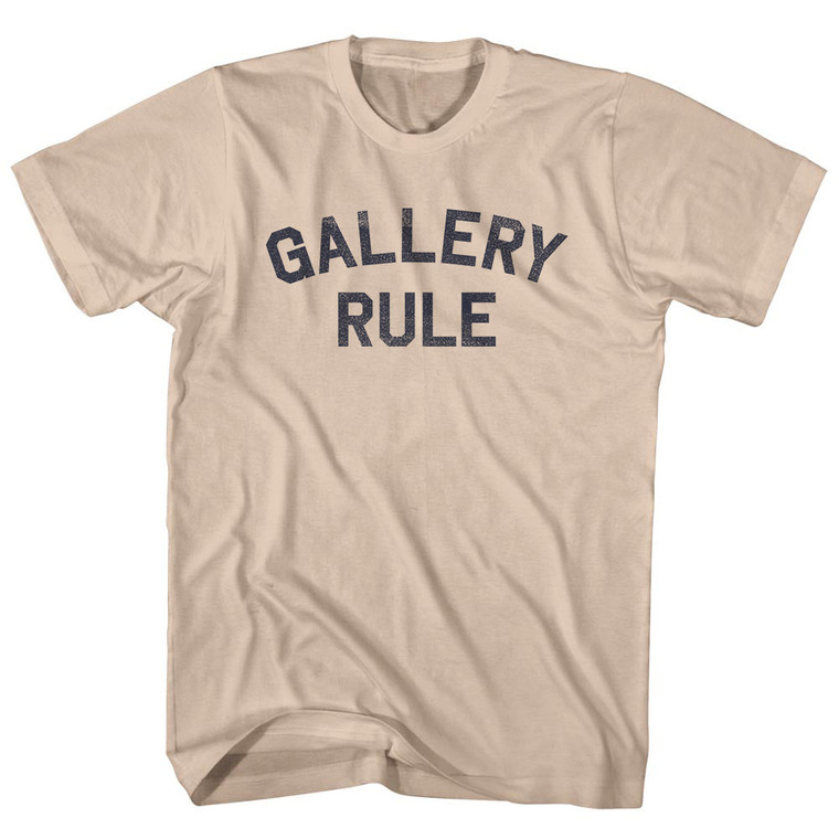 Gallery Rule Adult Cotton T-shirt - Creme