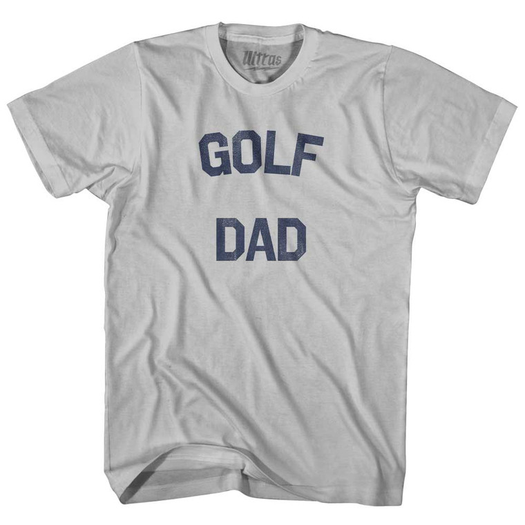 Golf Dad Adult Cotton T-shirt - Cool Grey