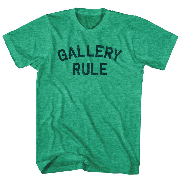 Gallery Rule Adult Tri-Blend T-shirt - Athletic Green