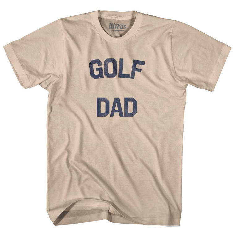 Golf Dad Adult Cotton T-shirt - Creme