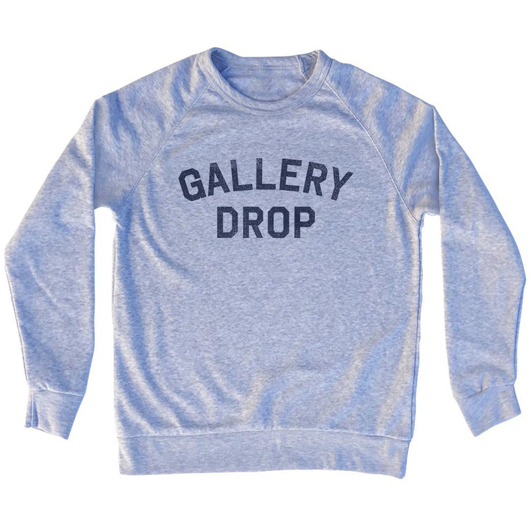 Gallery Drop Adult Tri-Blend Sweatshirt - Grey Heather