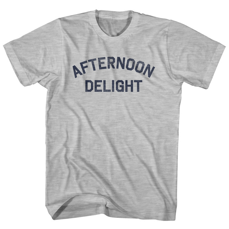 Afternoon Delight Womens Cotton Junior Cut T-Shirt - Grey Heather
