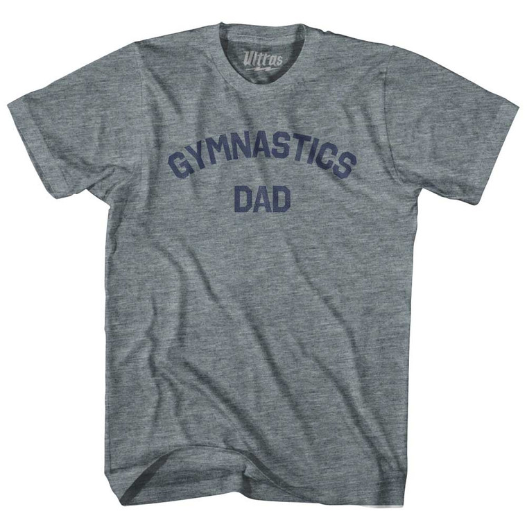 Gymnastics Dad Youth Tri-Blend T-shirt - Athletic Grey