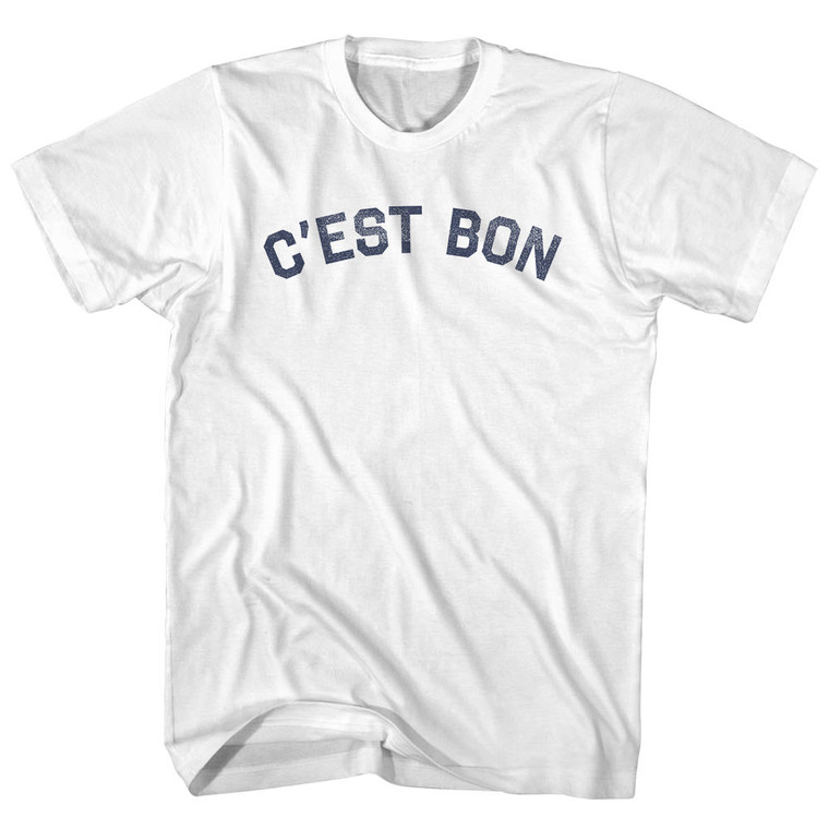C'est Bon Womens Cotton Junior Cut T-Shirt - White