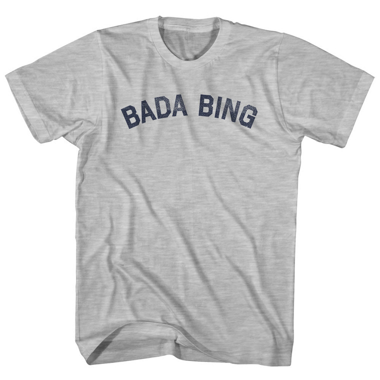 Bada Bing Adult Cotton T-shirt - Grey Heather
