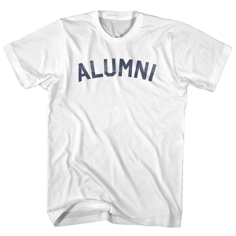Alumni Womens Cotton Junior Cut T-Shirt - White