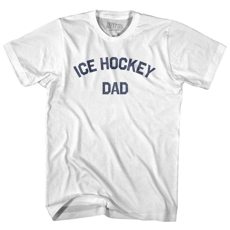 Ice Hockey Dad Youth Cotton T-shirt - White