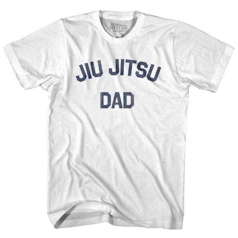 Jiu Jitsu Dad Womens Cotton Junior Cut T-Shirt - White