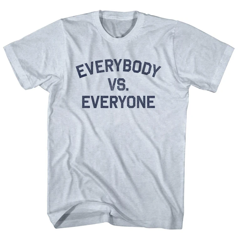 Everybody vs. Everyone Adult Tri-Blend T-shirt - Athletic White