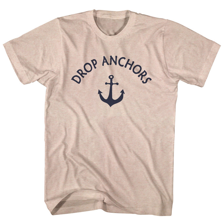 Drop Anchors Adult Tri-Blend T-shirt - Sand
