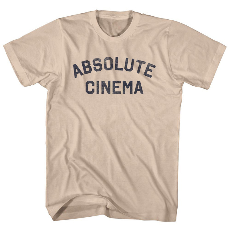 Absolute Cinema Adult Cotton T-shirt - Creme