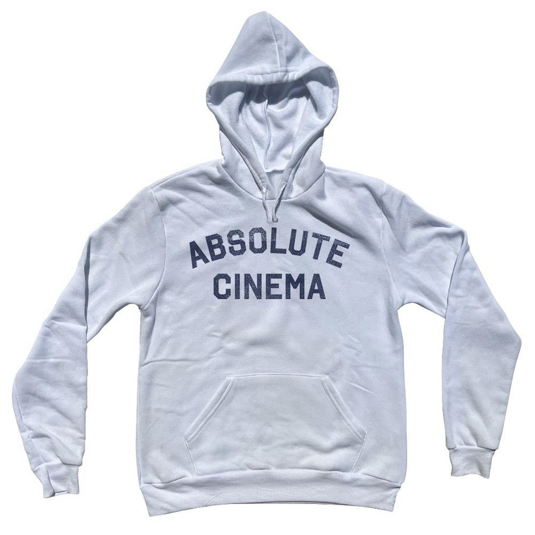 Absolute Cinema Cotton-Poly Blend Hoodie - White