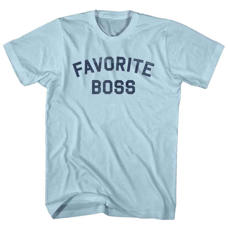 Favorite Boss Adult Cotton T-shirt - Light Blue