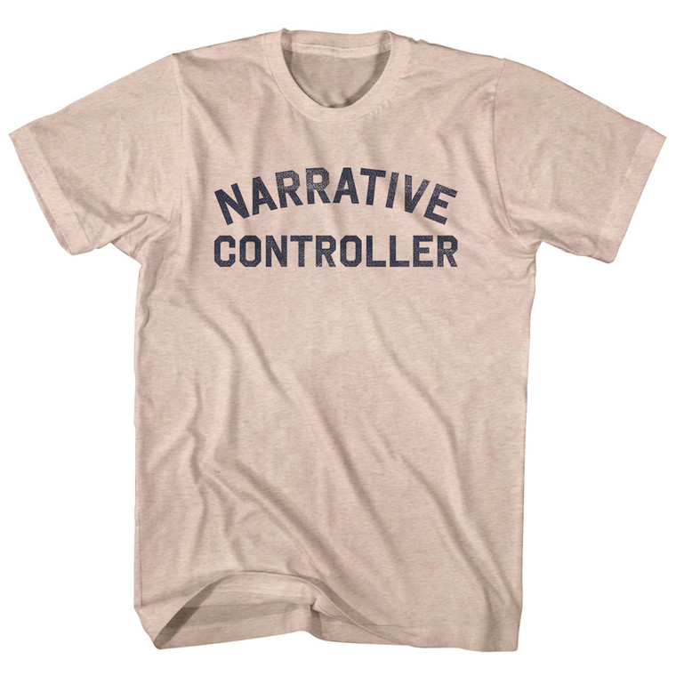 Narrative Controller Adult Tri-Blend T-shirt - Sand