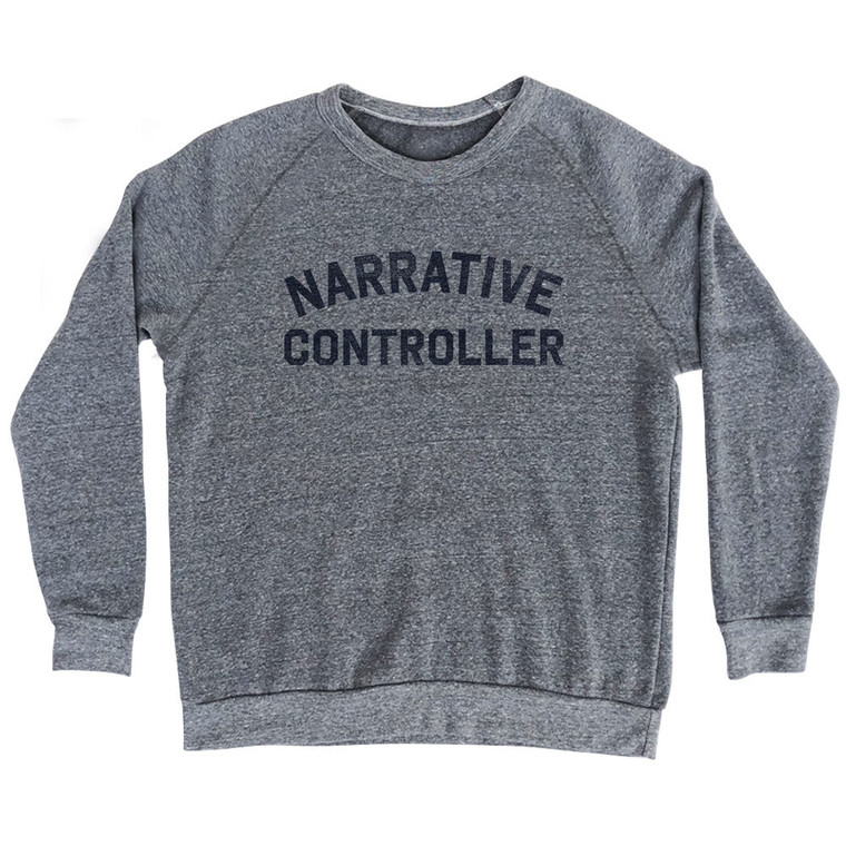 Narrative Controller Adult Tri-Blend Sweatshirt - Athletic Grey