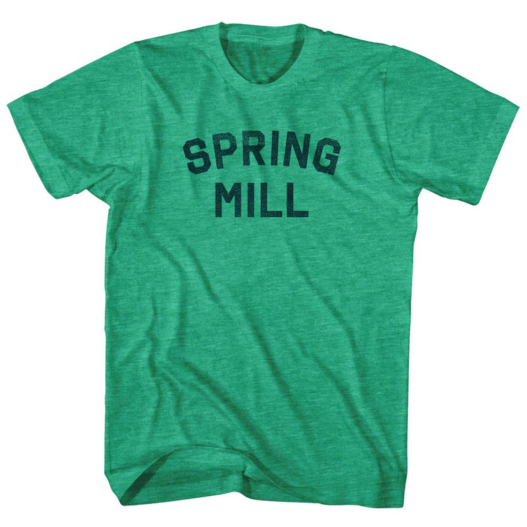 Spring Mill Adult Tri-Blend T-shirt - Athletic Green