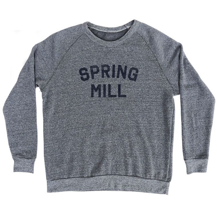 Spring Mill Adult Tri-Blend Sweatshirt - Athletic Grey