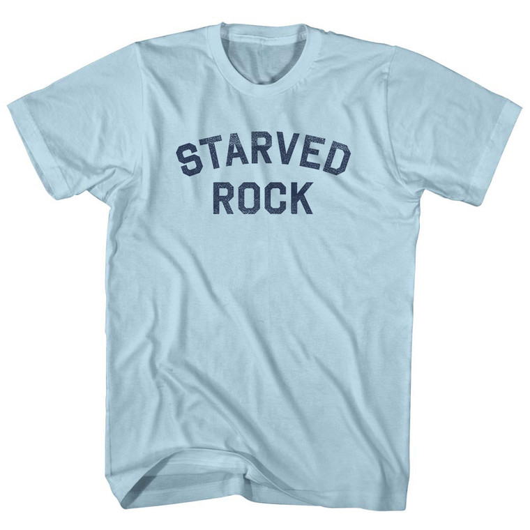 Starved Rock Adult Cotton T-shirt - Light Blue