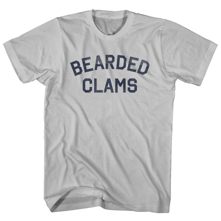 Bearded Clams Adult Cotton T-shirt - Cool Grey