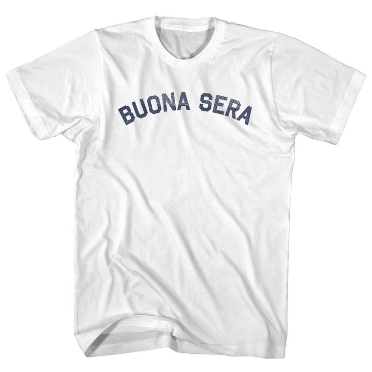 Buona Sera Youth Cotton T-shirt - White