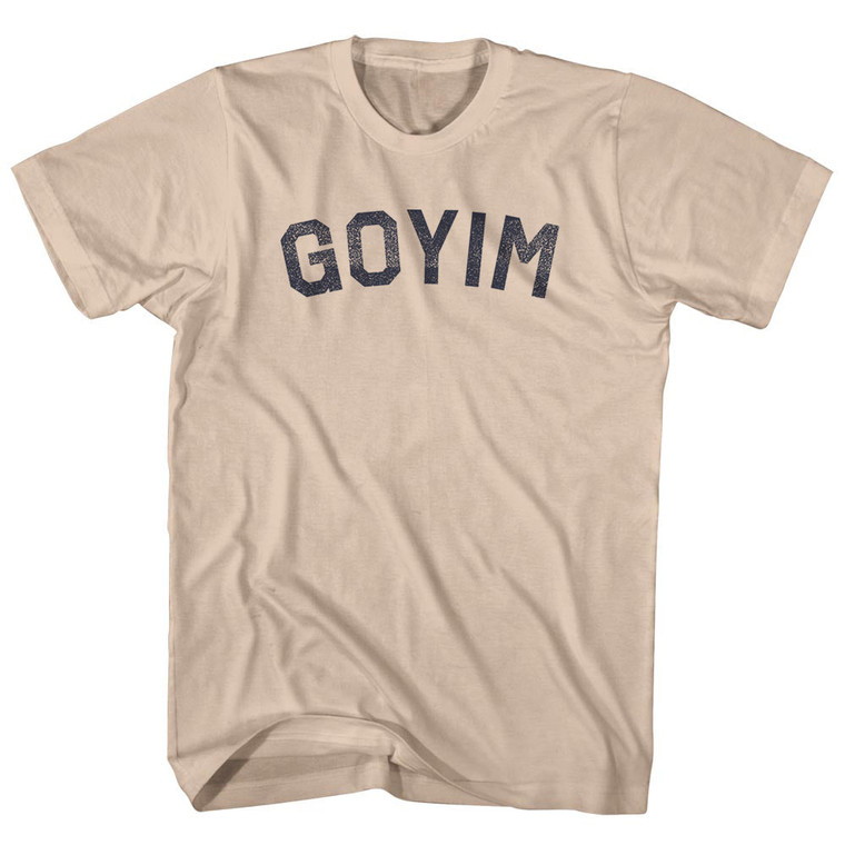 Goyim Adult Cotton T-shirt - Creme