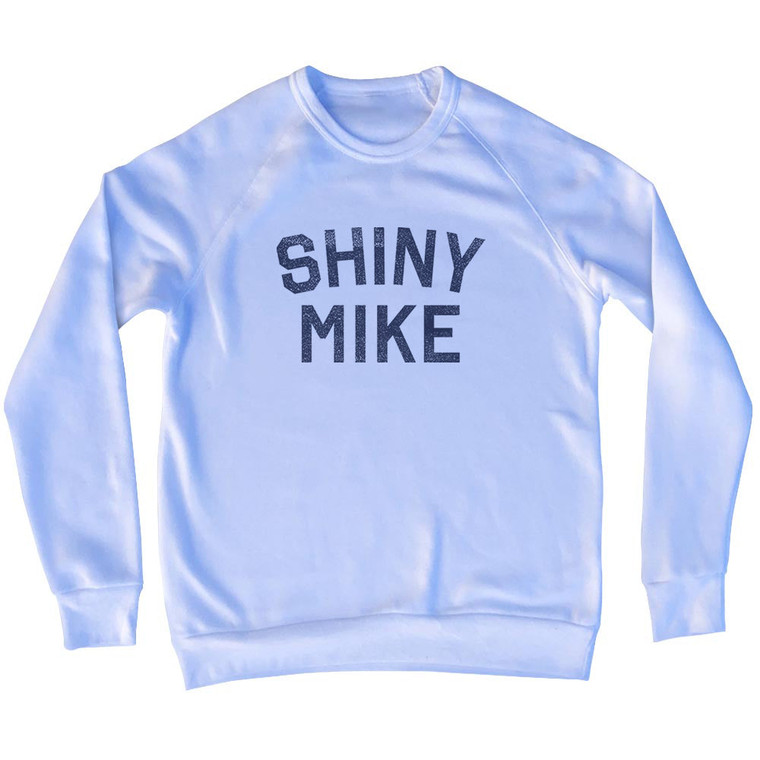 Shiny Mike Adult Tri-Blend Sweatshirt - White