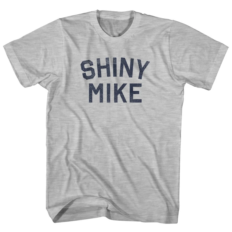 Shiny Mike Womens Cotton Junior Cut T-Shirt - Grey Heather