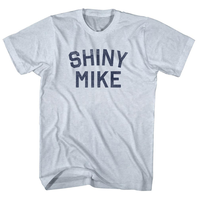 Shiny Mike Adult Tri-Blend T-shirt - Athletic White