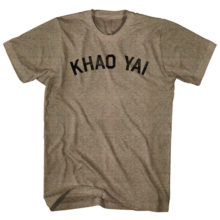 Khao Yai Adult Tri-Blend T-shirt - Coffee