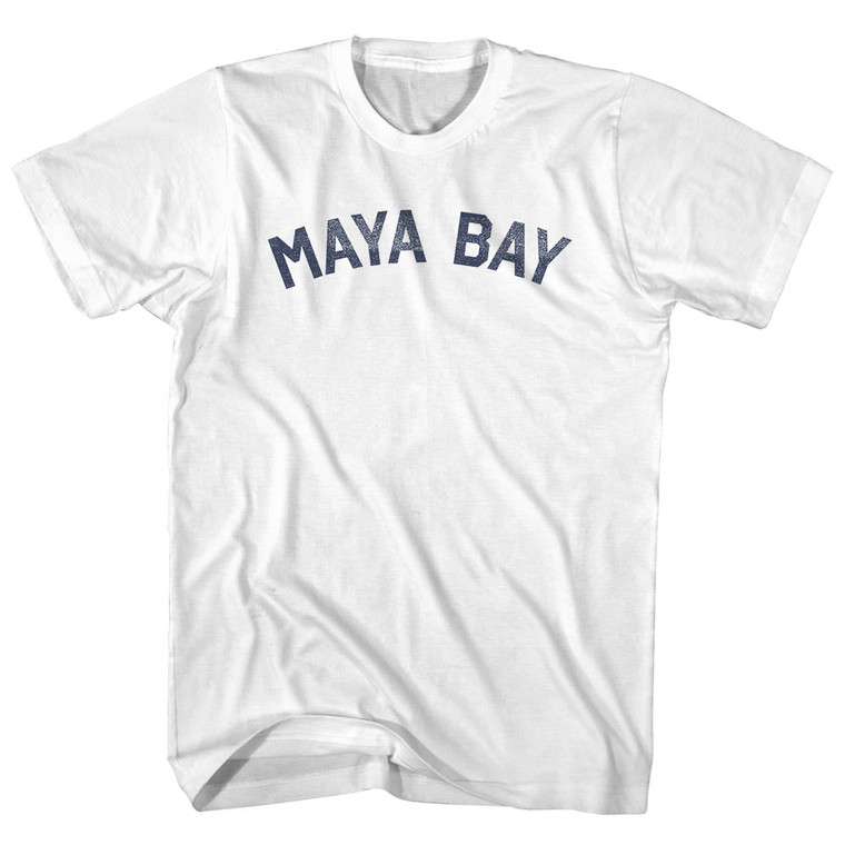 Maya Bay Womens Cotton Junior Cut T-Shirt - White