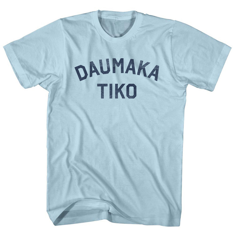 Daumaka Tiko Adult Cotton T-shirt - Light Blue