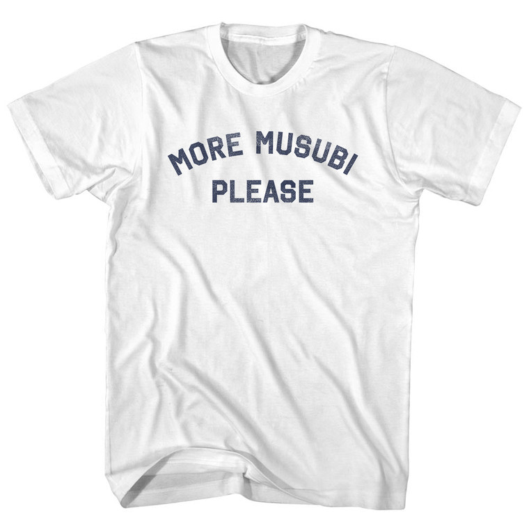 More Musubi Please Adult Cotton T-shirt - White