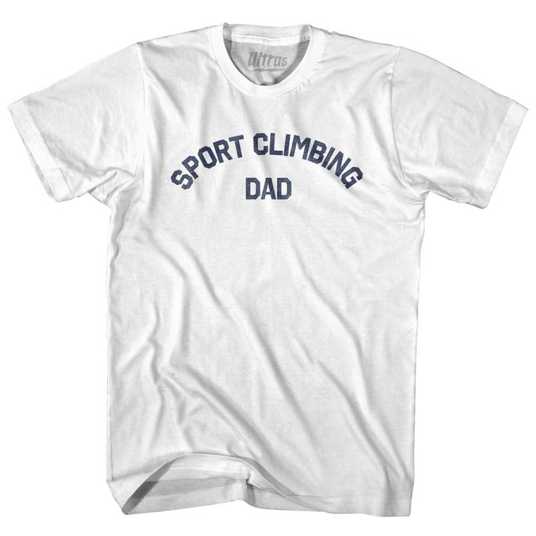 Sport Climbing Dad Youth Cotton T-shirt - White