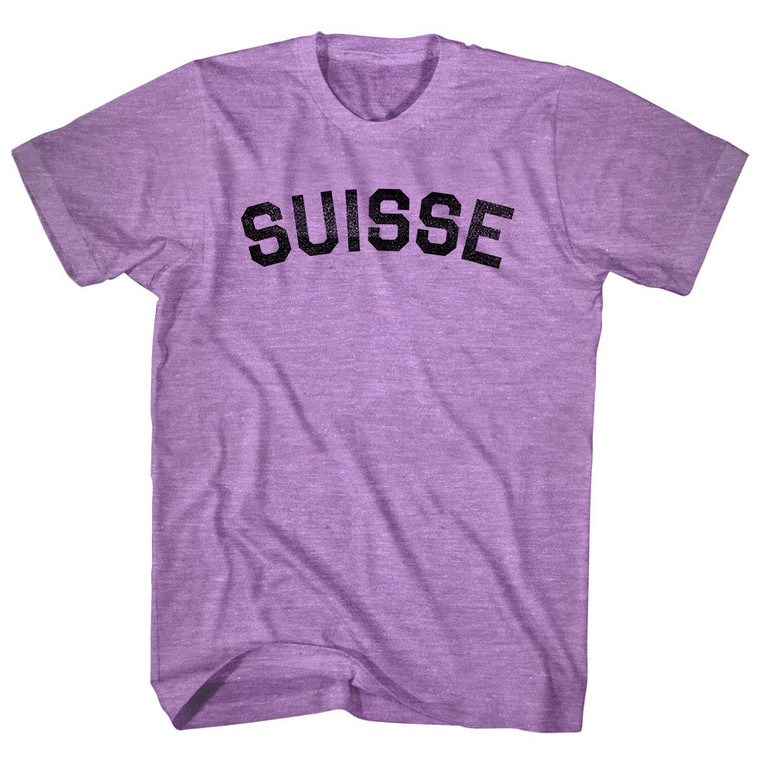 Suisse Adult Tri-Blend T-shirt - Athletic Purple