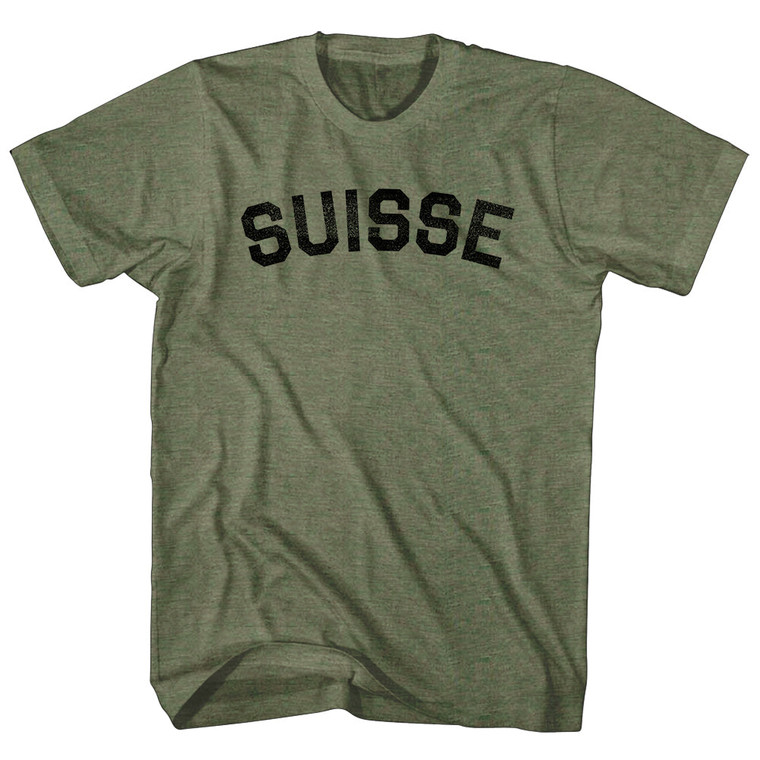 Suisse Adult Tri-Blend T-shirt - Military Green