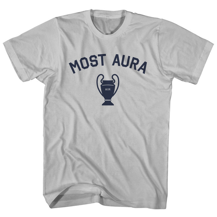 Most Aura HIM Trophy Adult Cotton T-shirt - Cool Grey