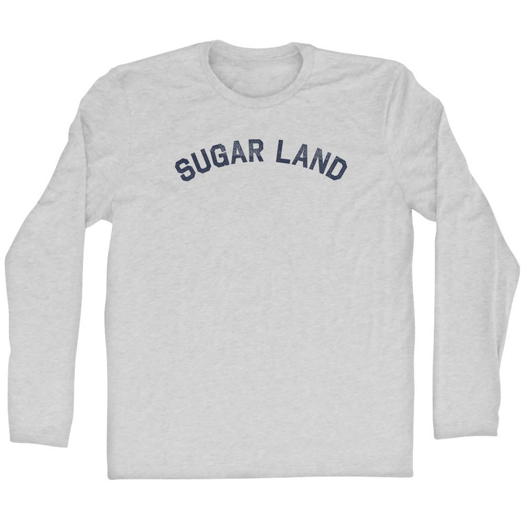 Sugar Land Adult Cotton Long Sleeve T-shirt - Grey Heather