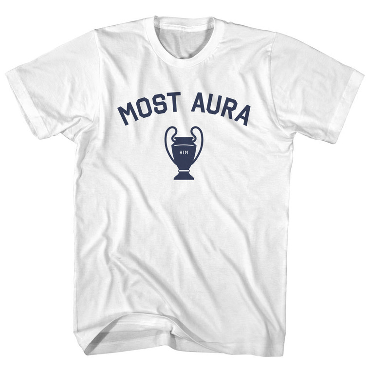 Most Aura HIM Trophy Youth Cotton T-shirt - White