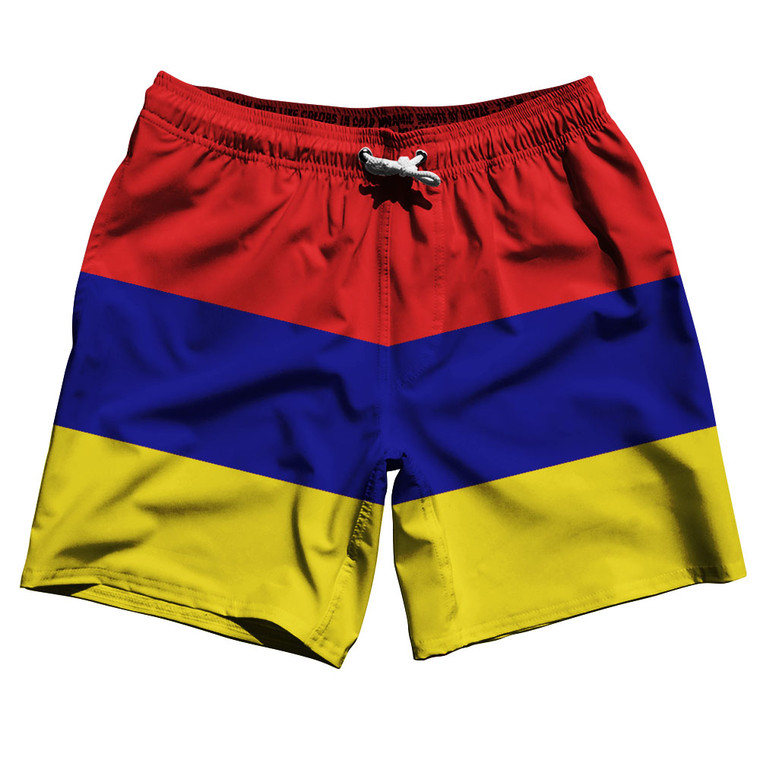 Armenia Flag Swim Shorts 7.5" Inseam - Size 3 X - Final Sale - MS