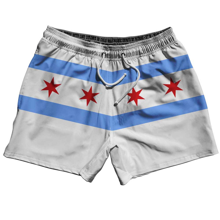 Chicago White Swim Shorts 5" Inseam - Size Medium - Final sale - MS