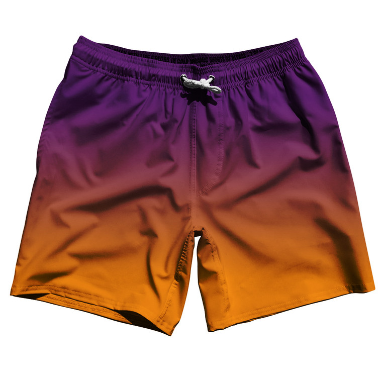 Purple and Orange Ombre Swim Shorts 7.5" Inseam - Sizwe Large - Final Sale - MS