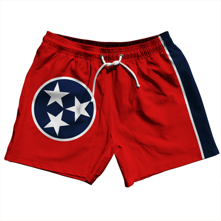 Tennessee State Flag Swim Shorts 5" Inseam - Size Large - Final Sale - MS
