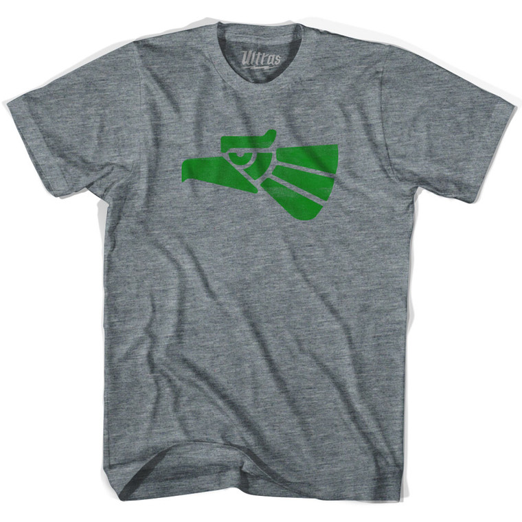 Mexico Proud Eagle T Shirt - Athletic Grey Tri-Blend - Medium - Final Sale - M1