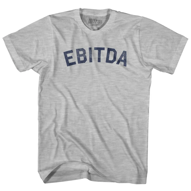 Ebitda Cotton T-shirt - Grey Heather - Medium - Final Sale - M1