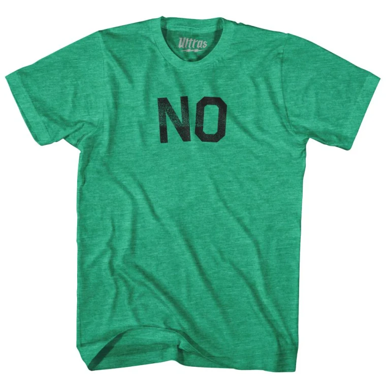 NO T-Shirt - Athletic Green Tri-Blend - 2X - Final Sale - M1