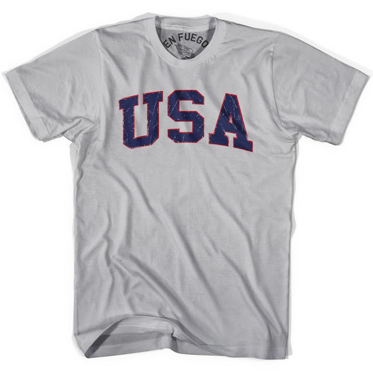 USA Vintage Cotton T-Shirt - Cool Grey - Youth XL - Final Sale - M2
