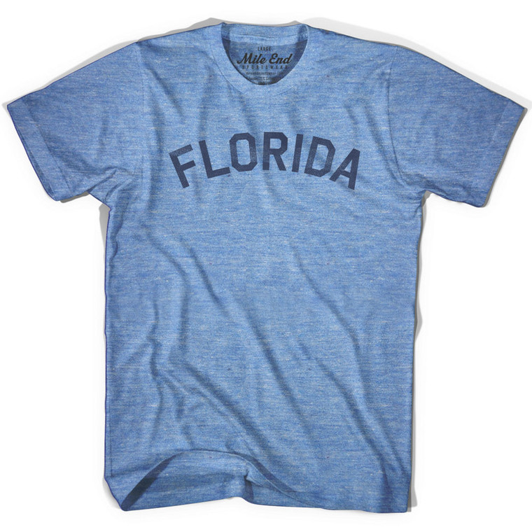 Florida T-Shirt - Athletic Blue Tri-Blend - Medium - Final Sale - M2