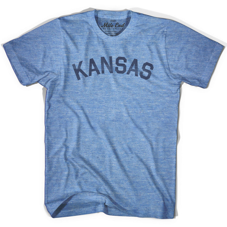 Kansas T-Shirt - Athletic Blue Tri-Blend - XL - Final Sale - M2