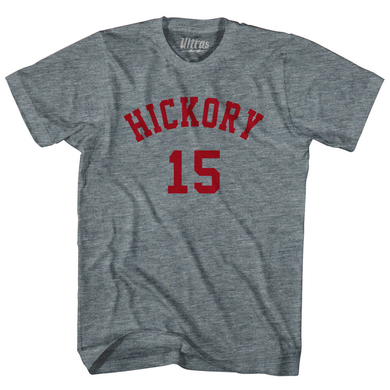 Hickory 15 T-Shirt - Athletic Grey Tri-Blend - 2X - Final Sale - M4