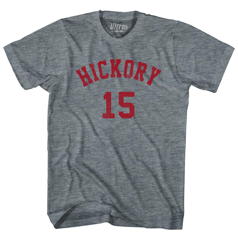 Hickory 15 T-Shirt - Athletic Grey Tri-Blend - XS - Final Sale - M6
